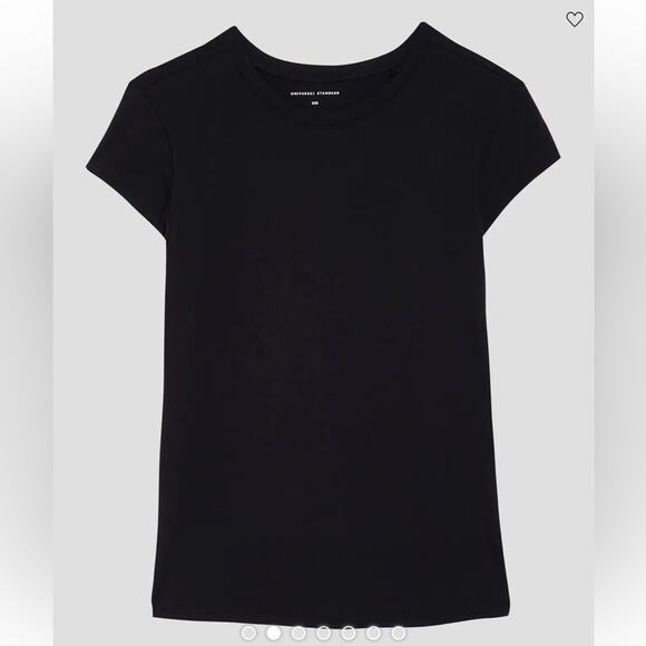 Universal Standard Ashley cap sleeve tee Size 3XS 2-4 Black - Picture 4 of 10